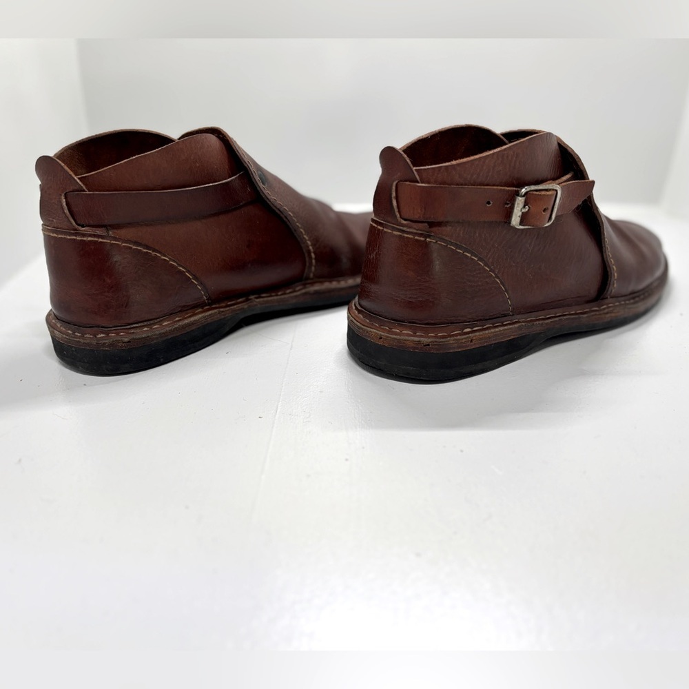 Men's handmade Argentinian Brown Leather boots size 10.5 - Picture 5 of 7